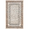 SAFAVIEH Area Rug 8×10 – Kilim Collection – Large – Ivory & Grey, Handmade Flat Weave Jute, Ideal for Living Room, Bedroom, Office, Dining Space (KLM755A)(Ivory/Grey)
