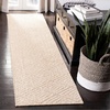 SAFAVIEH Area Rug 8×10 – Palm Beach Collection – Large – Beige & Beige, Sisal Jacquard Weave, Ideal for Living Room, Bedroom, Office, Dining Space (PAB360A)(Beige)