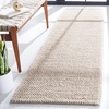SAFAVIEH Natura Collection Area Rug – 8′ Square, Beige & Ivory, Handmade Wool Blend, Textured Design, Ideal for Living Room, Bedroom, Dining Space (NAT425B)(Grey/Ivory)