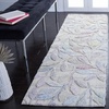 SAFAVIEH South Hampton Collection 8′ x 10′ Beige SHA302B Handmade Botanical Wool Area Rug(Purple/Blue)
