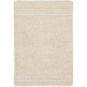 SAFAVIEH Abstract Collection Area Rug – 10′ Square, Ivory & Charcoal, Handmade Wool, Ideal for High Traffic Areas in Living Room, Bedroom (ABT340H)(Ivory/Beige)