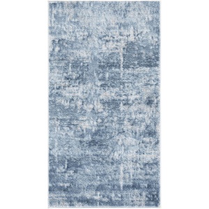 SAFAVIEH Amelia Collection Area Rug – 8′ x 10′, Ivory & Blue, Modern Abstract Design, Non-Shedding & Easy Care, Ideal for High Traffic Areas in Living Room, Bedroom (ALA700A)(Ivory/Steel Blue)