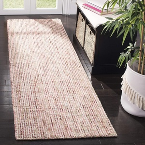 SAFAVIEH Area Rug 8×10 – Abstract Collection – Large – Light Grey & Ivory, Handmade Wool, Ideal for Living Room, Bedroom, Office, Dining Space (ABT468F)(Beige/Rust)