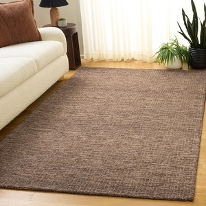 SAFAVIEH Area Rug 8×10 – Abstract Collection – Large – Light Grey & Ivory, Handmade Wool, Ideal for Living Room, Bedroom, Office, Dining Space (ABT468F)(Brown/Beige)