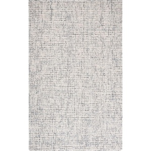 SAFAVIEH Area Rug 8×10 – Abstract Collection – Large – Light Grey & Ivory, Handmade Wool, Ideal for Living Room, Bedroom, Office, Dining Space (ABT468F)(Grey/Ivory)