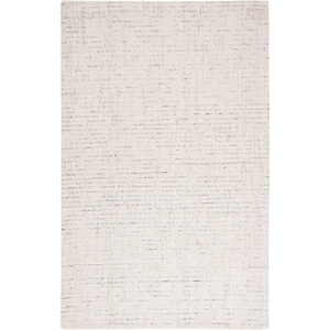 SAFAVIEH Area Rug 8×10 – Abstract Collection – Large – Light Grey & Ivory, Handmade Wool, Ideal for Living Room, Bedroom, Office, Dining Space (ABT468F)(Ivory/Light Grey)