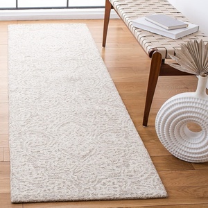 SAFAVIEH Area Rug 8×10 – Metro Collection – Large – Natural & Ivory, Handmade Wool, Ideal for Living Room, Bedroom, Dining Space (MET998A)(Natural/Ivory)