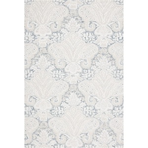 SAFAVIEH Area Rug 8×10 – Micro-Loop Collection – Large – Beige, Handmade Wool, Ideal for Living Room, Bedroom, Office, Dining Space (MLP539B)(Charcoal/Ivory)