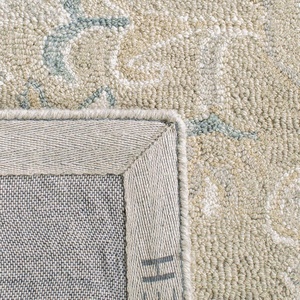 SAFAVIEH Area Rug 8×10 – Micro-Loop Collection – Large – Light Grey & Ivory, Handmade Wool, Medallion Design, Ideal for Living Room, Bedroom, Office, Dining Space (MLP505F)(Light Grey/Ivory)