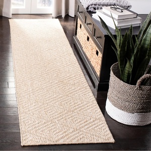 SAFAVIEH Area Rug 8×10 – Palm Beach Collection – Large – Beige & Beige, Sisal Jacquard Weave, Ideal for Living Room, Bedroom, Office, Dining Space (PAB360A)(Beige)