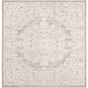 SAFAVIEH Area Rug 8×10 – Reflection Collection – Large – Cream & Ivory, Non-Shedding & Easy Cleaning, Ideal for Living Room, Bedroom, Dining Space (RFT664D)(Beige/Cream)