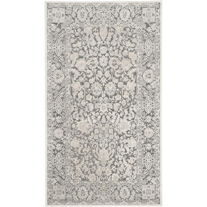 SAFAVIEH Area Rug 8×10 – Reflection Collection – Large – Cream & Ivory, Non-Shedding & Easy Cleaning, Ideal for Living Room, Bedroom, Dining Space (RFT667D)(Dark Grey/Cream)