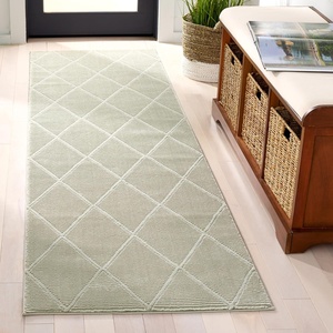 SAFAVIEH Area Rug 8×10 – Revive Collection – Large – Green, Trellis Pattern, Non-Shedding & Easy Cleaning, Ideal for Living Room, Bedroom, Office, Dining Space (REV104Y)(Sage)