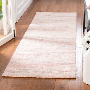 SAFAVIEH Metro Collection 8′ x 10′ NaturalIvory MET995A Handmade Premium Wool Living Room Dining Bedroom Area Rug(Pink/Ivory)