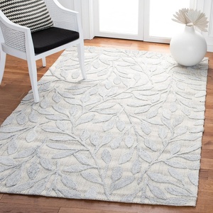 SAFAVIEH South Hampton Collection 8′ x 10′ Beige SHA302B Handmade Botanical Wool Area Rug(Grey)