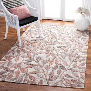 SAFAVIEH South Hampton Collection 8′ x 10′ Beige SHA302B Handmade Botanical Wool Area Rug(Rust/Ivory)