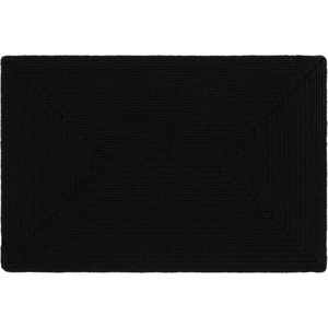 SAFAVIEH Washable Rug Outdoor Braided Collection – 5′ x 8′ Oval, Green, Handmade & Reversible, Non-Shedding & Easy to Clean, Ideal for Patio, Backyard, Mudroom (BRD315A)(Black)