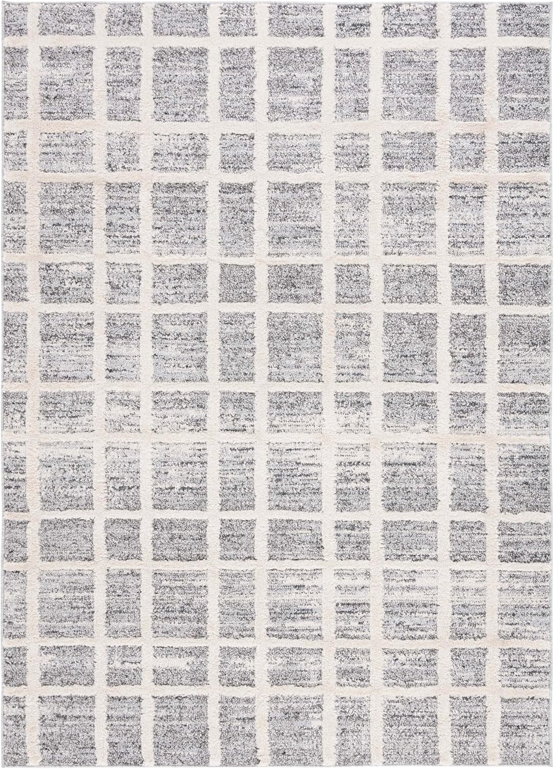 image:imageMartha Stewart x SAFAVIEH Area Rug Collection 8 x 10 Dark Grey amp Ivory NonShedding amp Easy Cleaning Ideal for Living Room Bedroom Office Dining Space MSR0755FDark GreyIvory