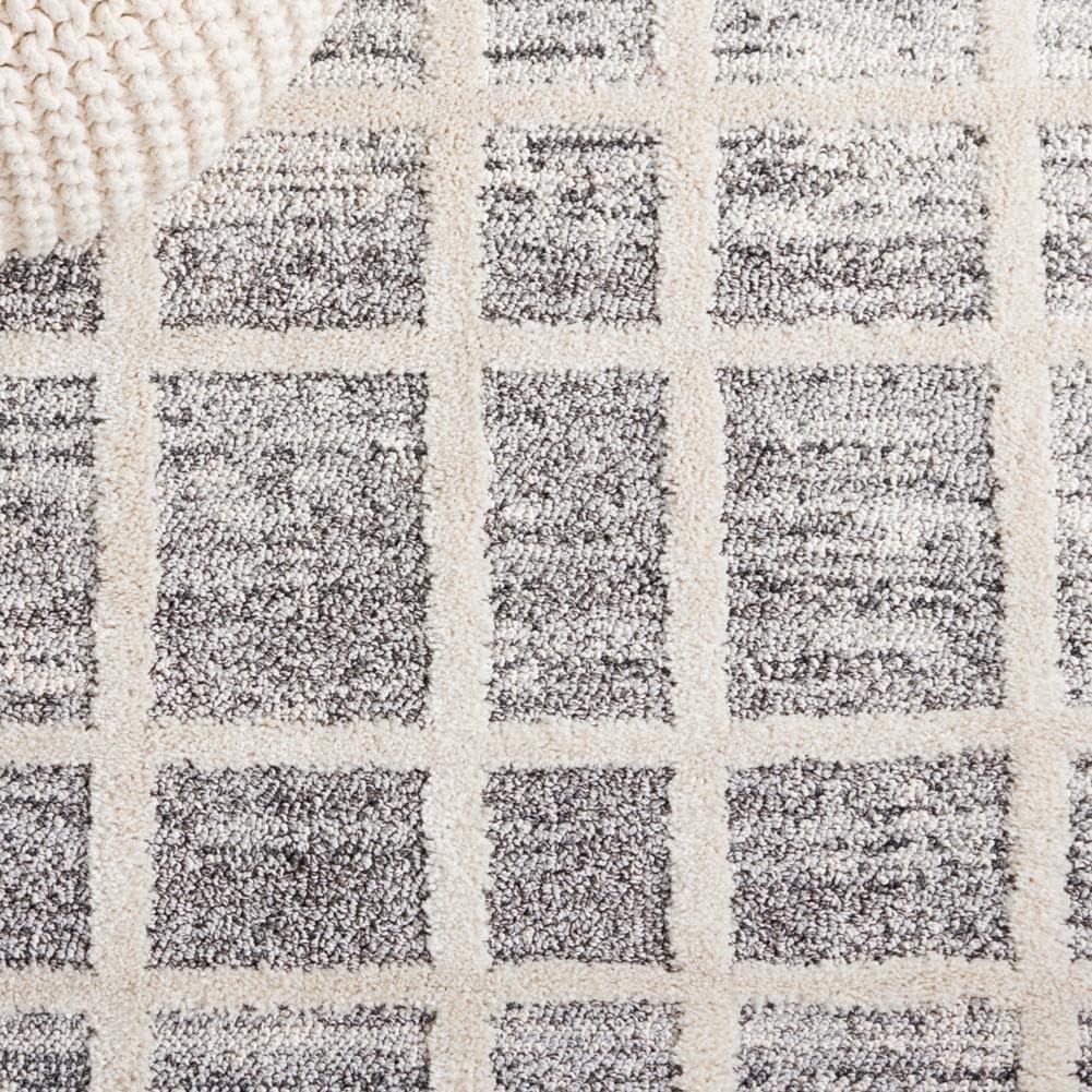 image:imageMartha Stewart x SAFAVIEH Area Rug Collection 8 x 10 Dark Grey amp Ivory NonShedding amp Easy Cleaning Ideal for Living Room Bedroom Office Dining Space MSR0755FDark GreyIvory