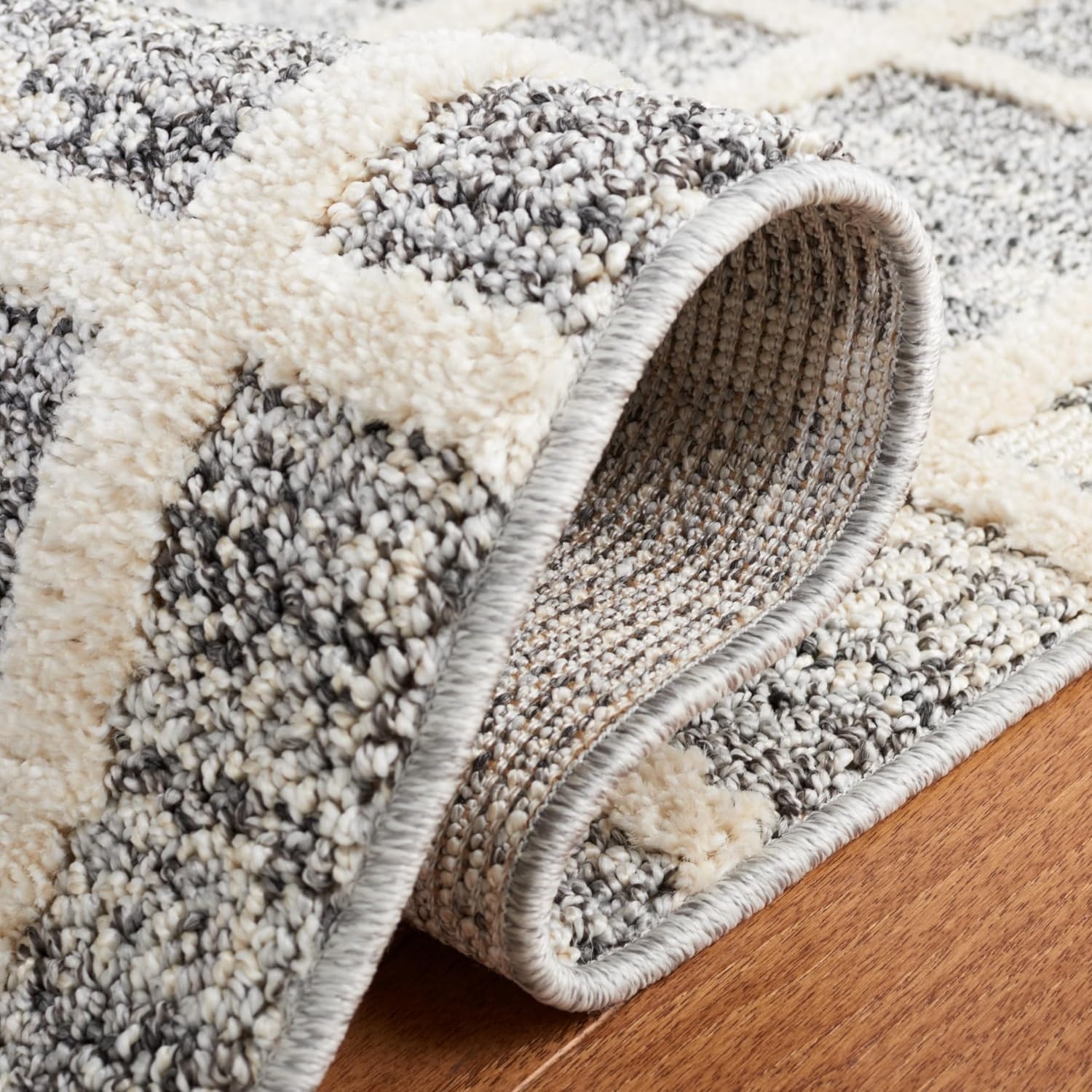 image:imageMartha Stewart x SAFAVIEH Area Rug Collection 8 x 10 Dark Grey amp Ivory NonShedding amp Easy Cleaning Ideal for Living Room Bedroom Office Dining Space MSR0755FDark GreyIvory