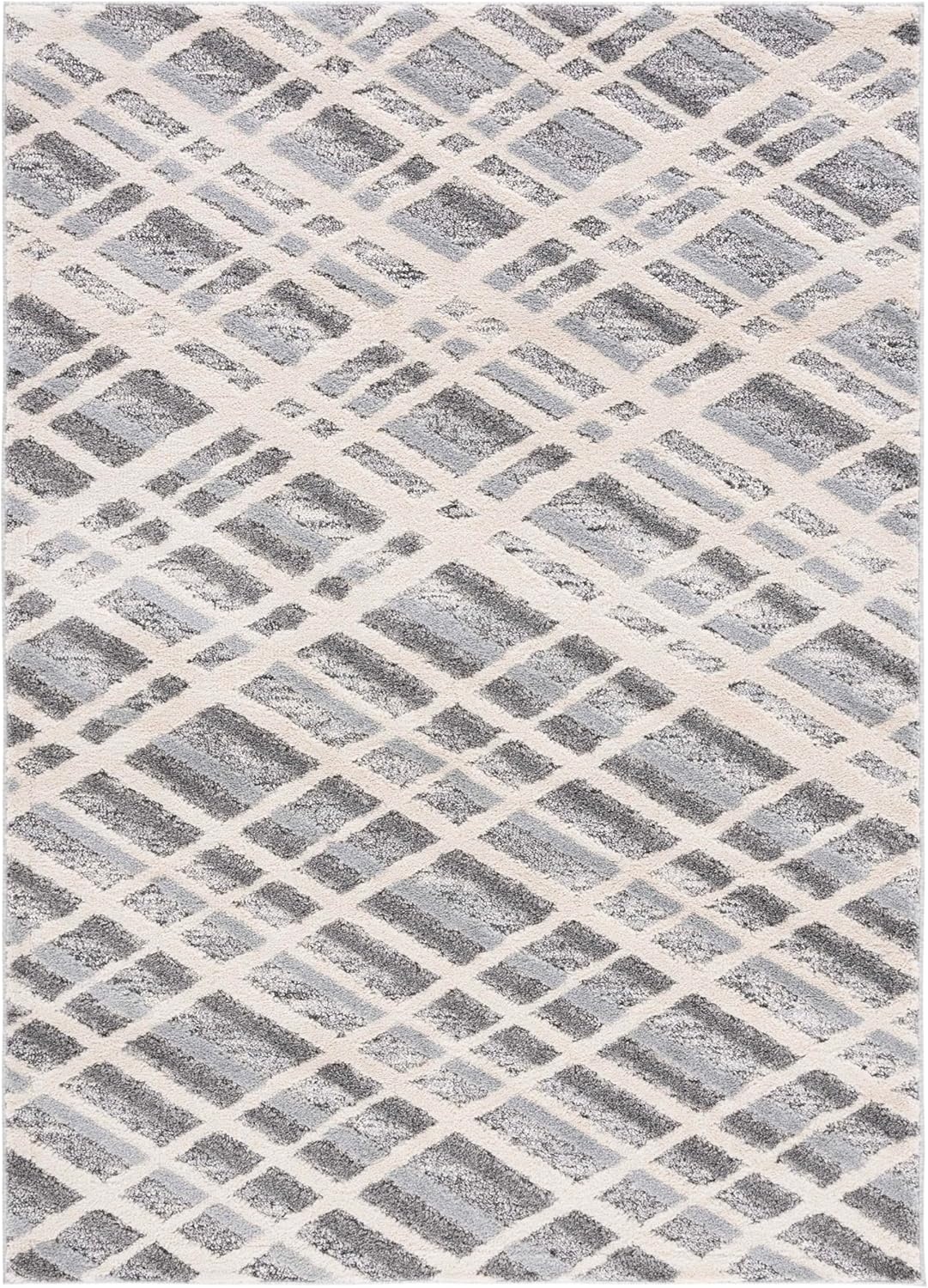 image:imageMartha Stewart x SAFAVIEH Area Rug Collection 8 x 10 Ivory Grey amp Dark Grey NonShedding amp Easy Cleaning Ideal for Living Room Bedroom Office Dining Space MSR0753AIvory GreyDark Grey