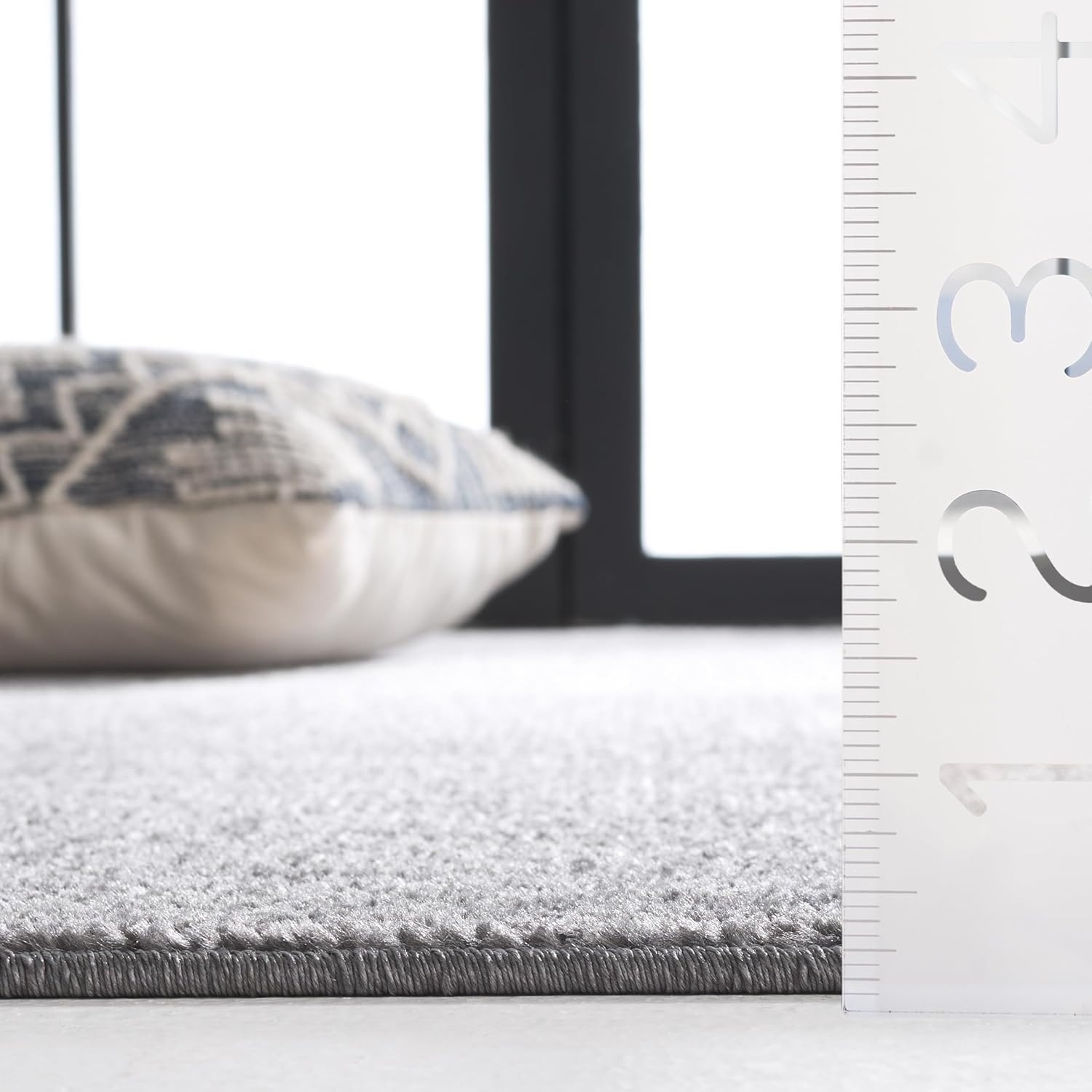 image:imageSAFAVIEH Adirondack Collection Area Rug 10 x 14 Black amp Grey Modern Design NonShedding amp Easy Care Ideal for High Traffic Areas in Living Room Bedroom ADR183FGreyLight Grey