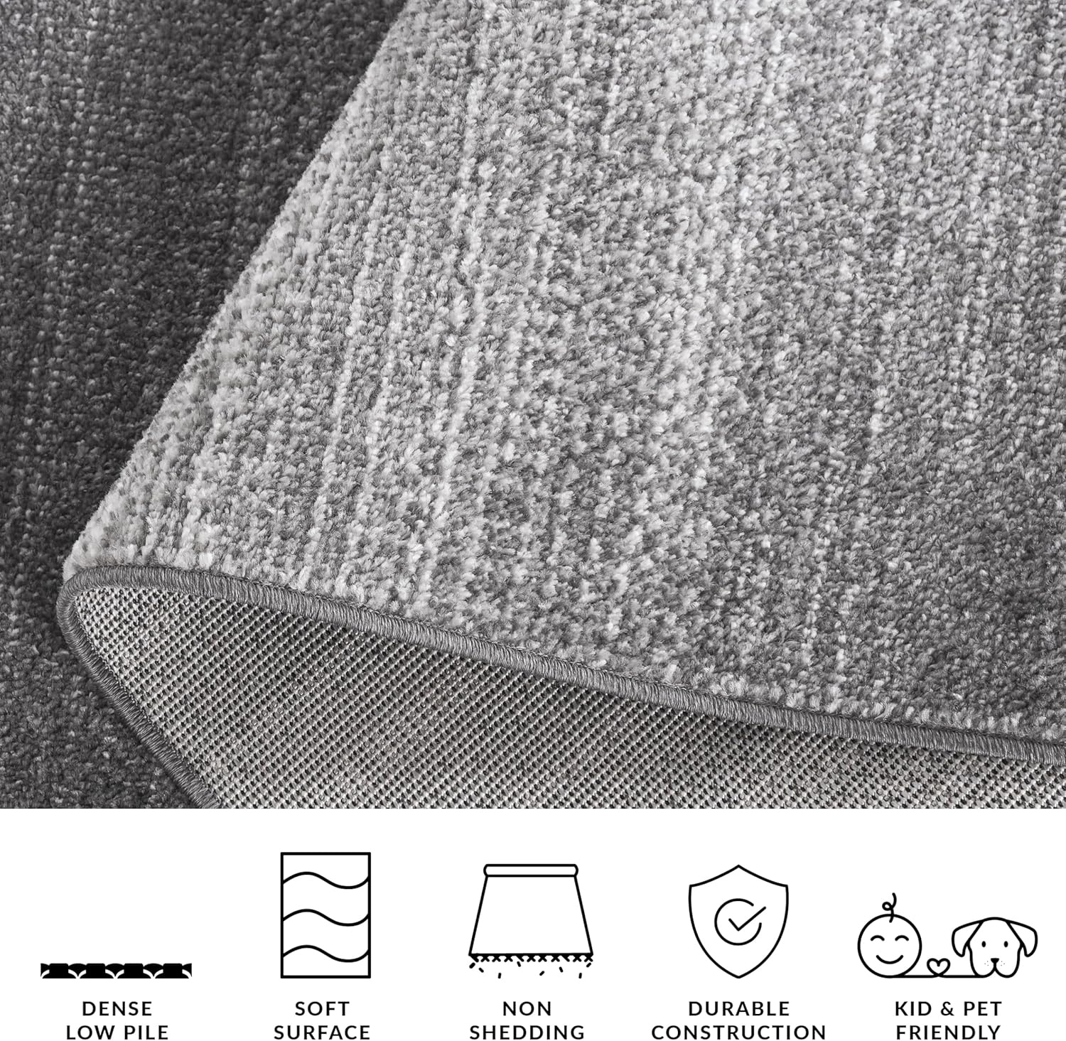 image:imageSAFAVIEH Adirondack Collection Area Rug 10 x 14 Black amp Grey Modern Design NonShedding amp Easy Care Ideal for High Traffic Areas in Living Room Bedroom ADR183FGreyLight Grey