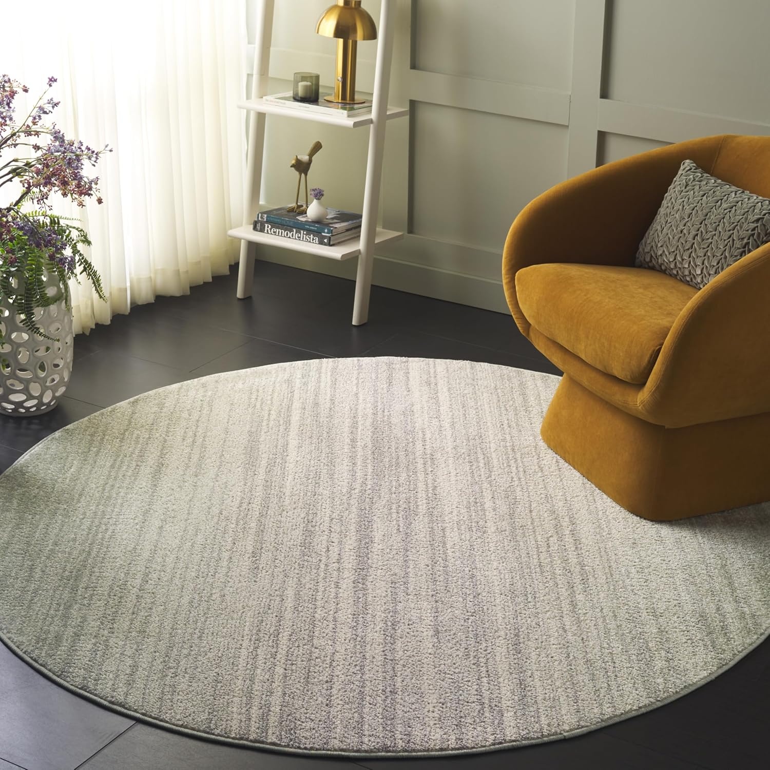 image:imageSAFAVIEH Adirondack Collection Area Rug 10 x 14 Black amp Grey Modern Design NonShedding amp Easy Care Ideal for High Traffic Areas in Living Room Bedroom ADR183FSageGrey