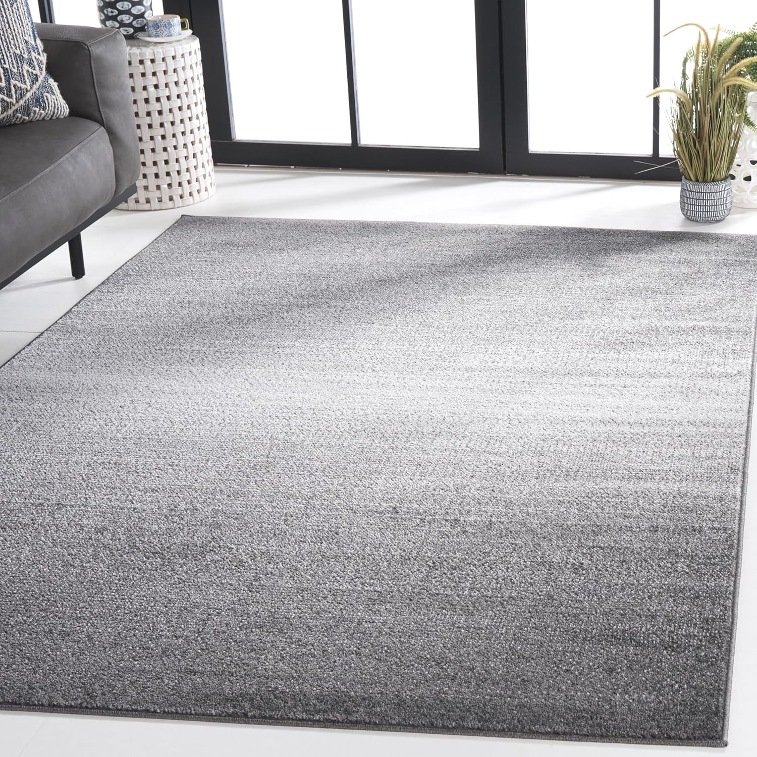 image:imageSAFAVIEH Adirondack Collection Area Rug 10 x 14 Black amp Grey Modern Design NonShedding amp Easy Care Ideal for High Traffic Areas in Living Room Bedroom ADR183FGreyLight Grey