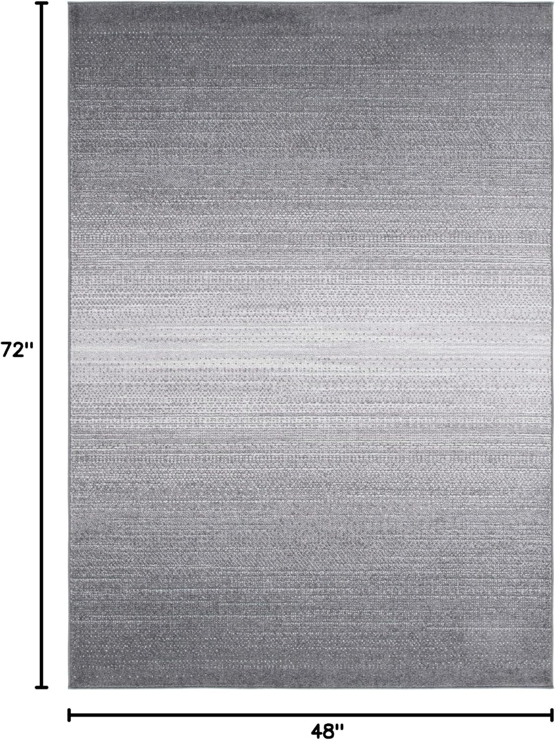 image:imageSAFAVIEH Adirondack Collection Area Rug 10 x 14 Black amp Grey Modern Design NonShedding amp Easy Care Ideal for High Traffic Areas in Living Room Bedroom ADR183FGreyLight Grey