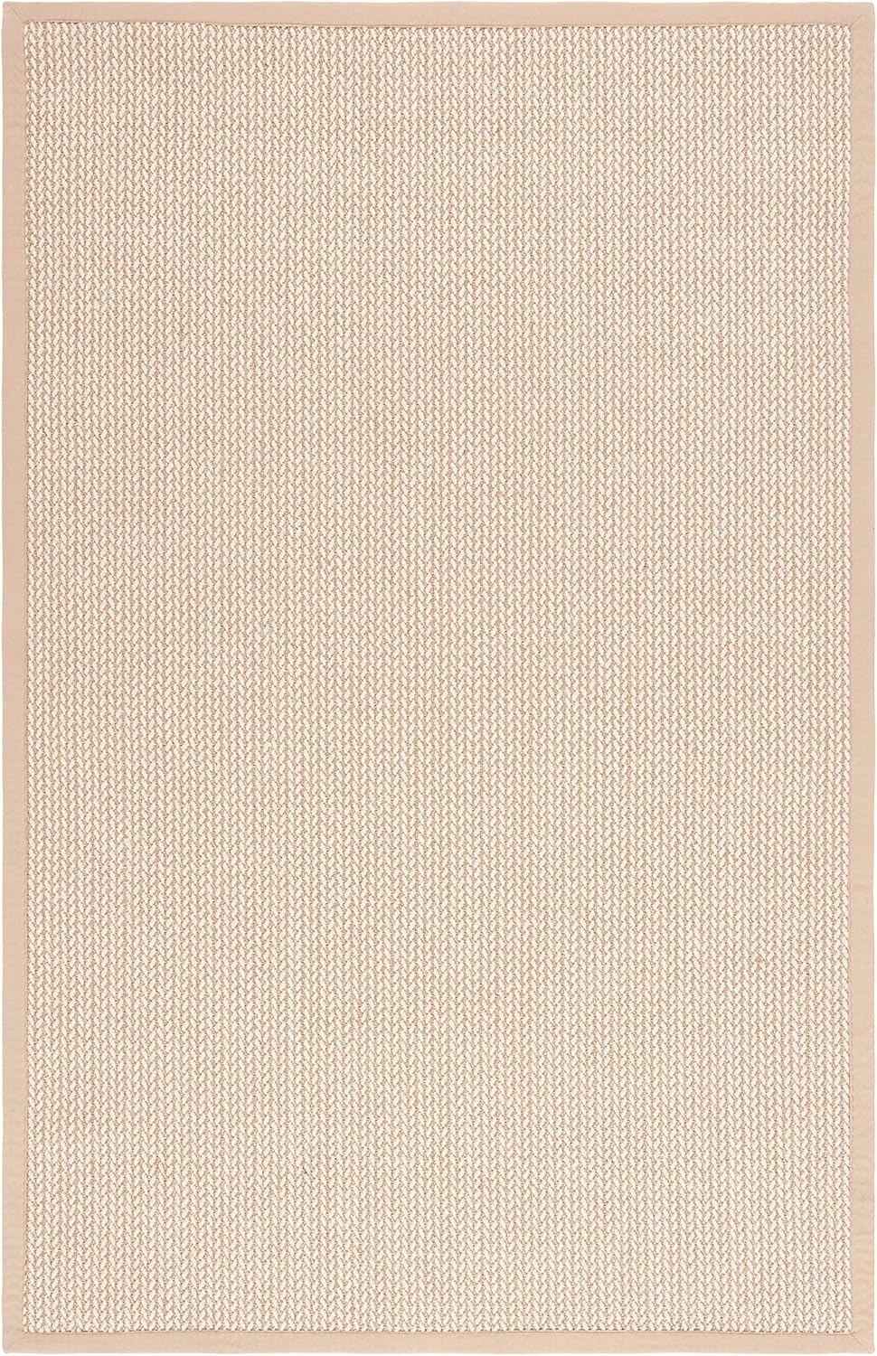 image:imageSAFAVIEH Area Rug 10x14 Natural Fiber Collection Large Beige Sisal amp Wool Woven Design with Border NF475BBeige