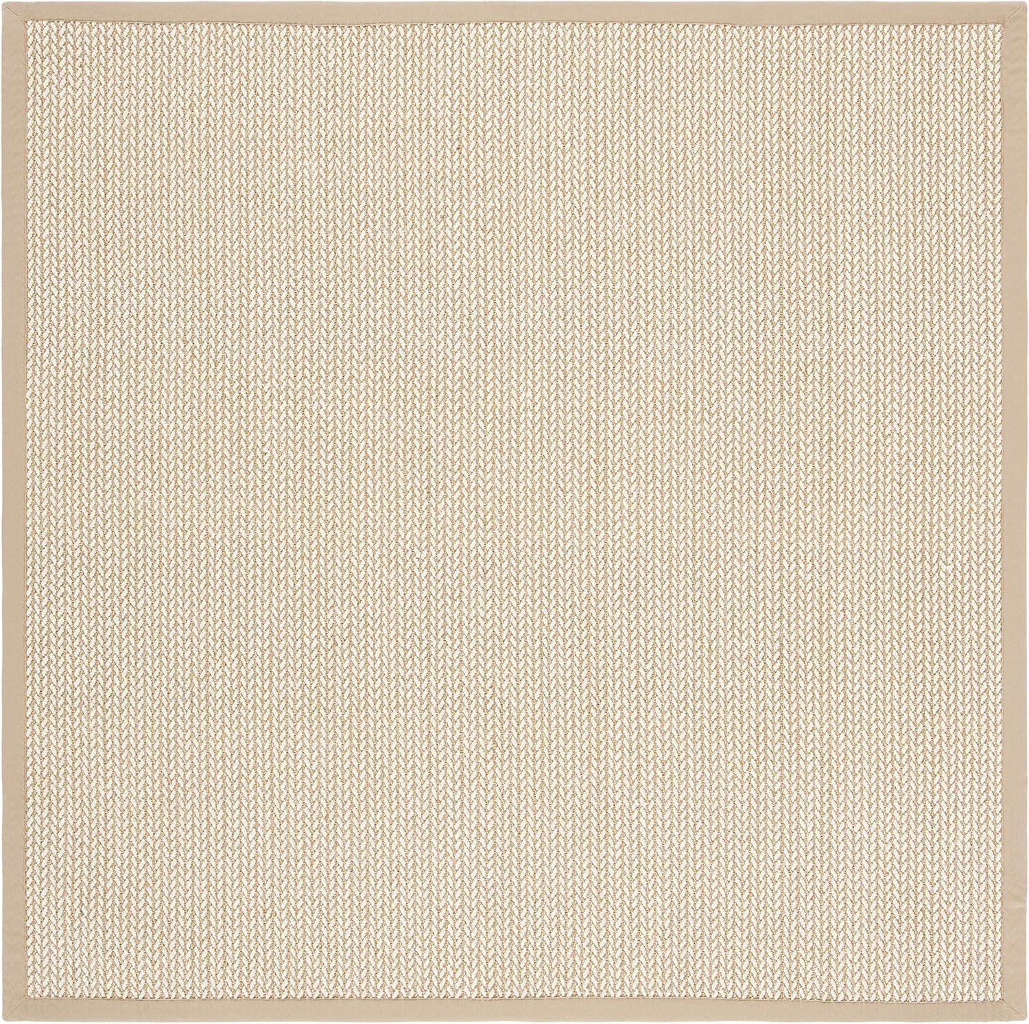 image:imageSAFAVIEH Area Rug 10x14 Natural Fiber Collection Large Beige Sisal amp Wool Woven Design with Border NF475BBeige