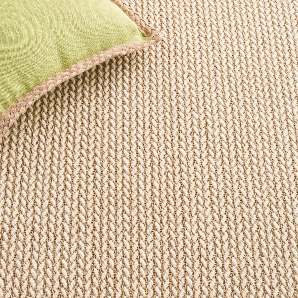 image:imageSAFAVIEH Area Rug 10x14 Natural Fiber Collection Large Beige Sisal amp Wool Woven Design with Border NF475BBeige