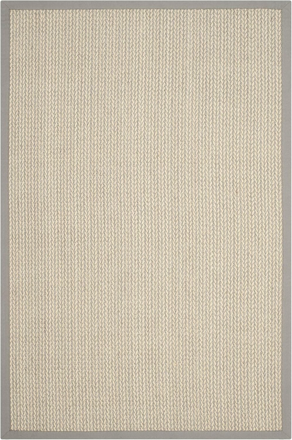 image:imageSAFAVIEH Area Rug 10x14 Natural Fiber Collection Large Beige Sisal amp Wool Woven Design with Border NF475BGrey