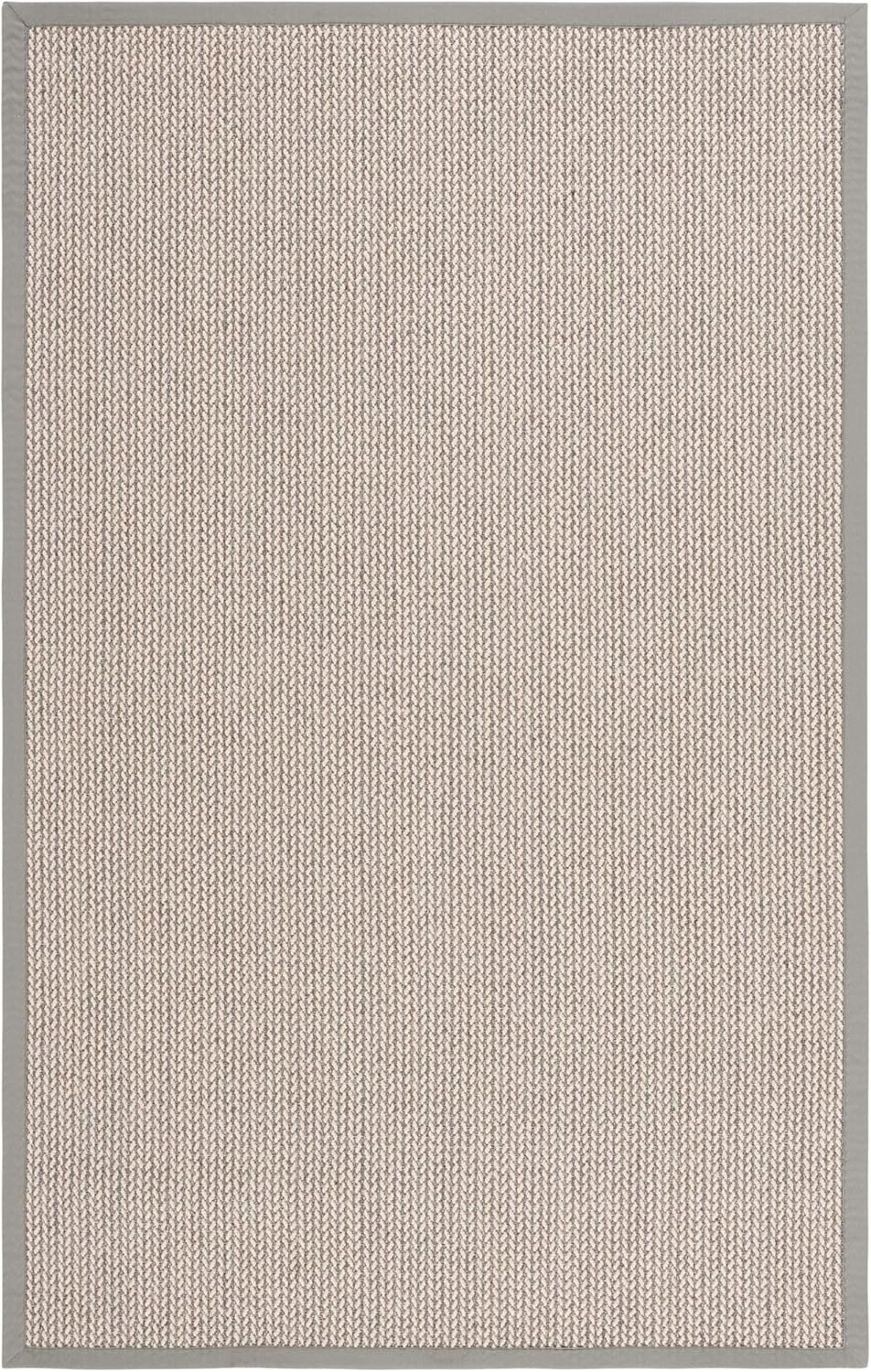 image:imageSAFAVIEH Area Rug 10x14 Natural Fiber Collection Large Beige Sisal amp Wool Woven Design with Border NF475BGrey