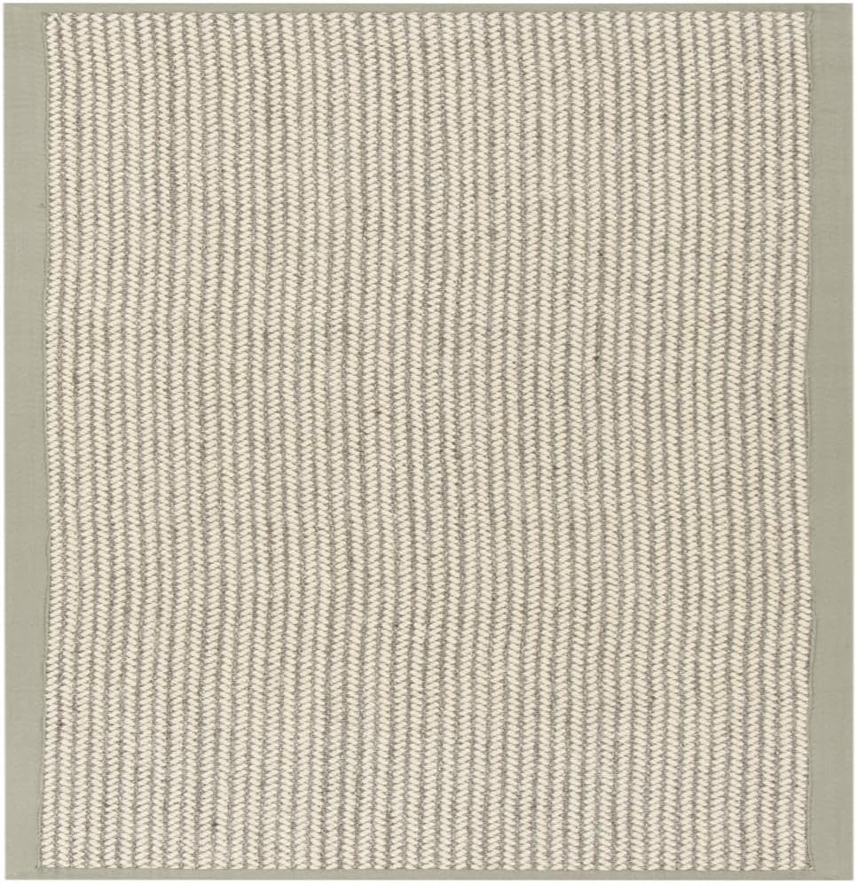 image:imageSAFAVIEH Area Rug 10x14 Natural Fiber Collection Large Beige Sisal amp Wool Woven Design with Border NF475BGrey