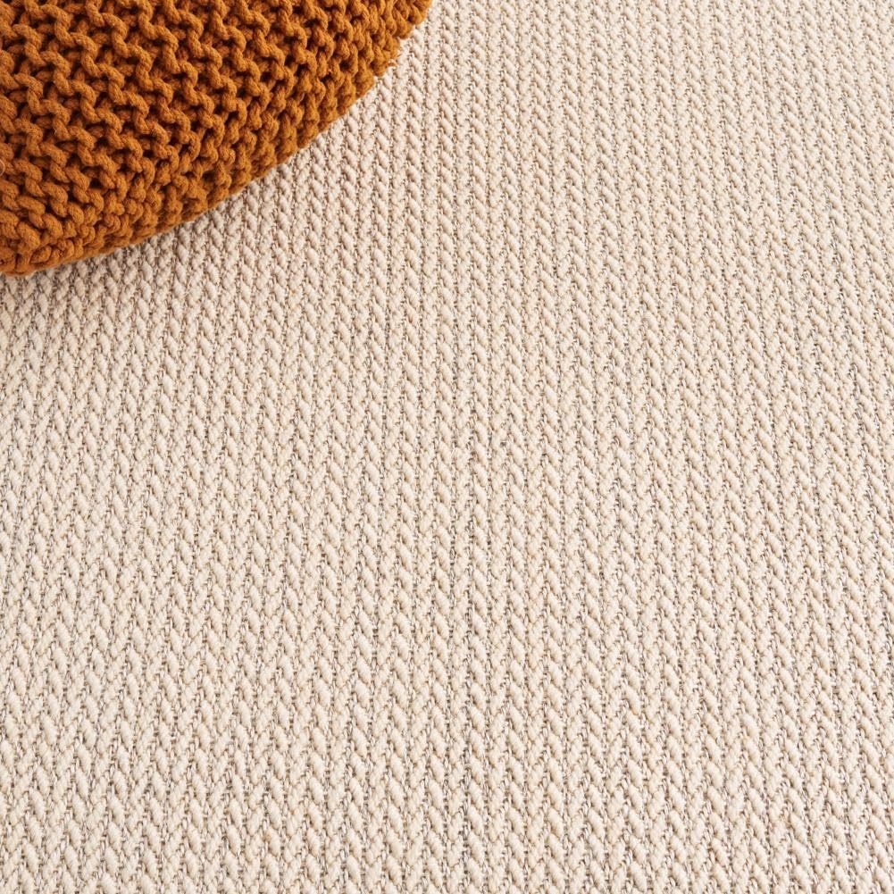 image:imageSAFAVIEH Area Rug 10x14 Natural Fiber Collection Large Beige Sisal amp Wool Woven Design with Border NF475BLight Grey