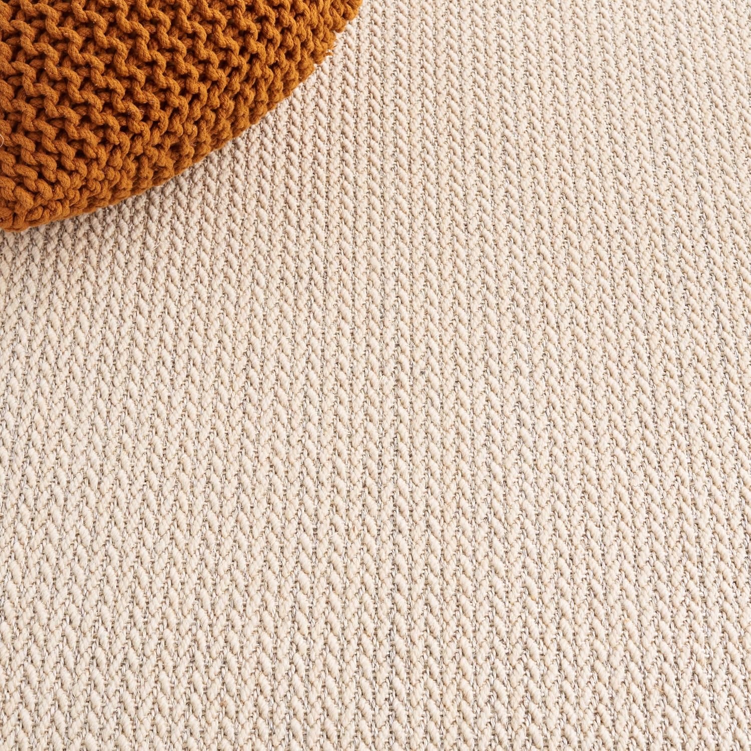 image:imageSAFAVIEH Area Rug 10x14 Natural Fiber Collection Large Beige Sisal amp Wool Woven Design with Border NF475BLight Grey