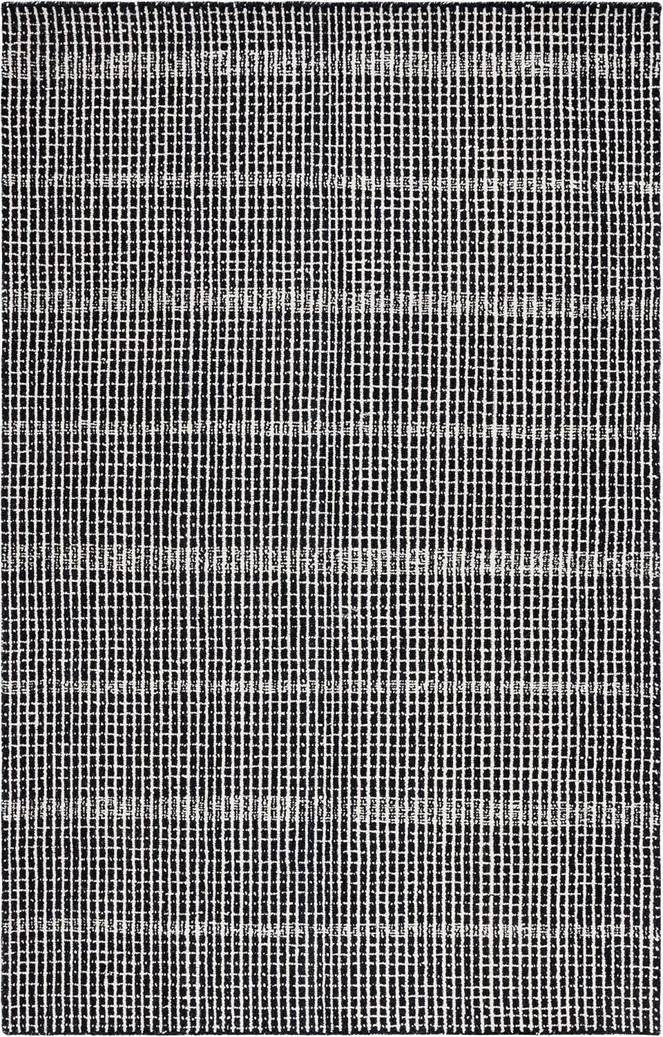 image:imageSAFAVIEH Area Rug 8x10 Abstract Collection Large Black amp Ivory Handmade Wool Ideal for Living Room Bedroom Office Dining Space ABT482ZBlackIvory
