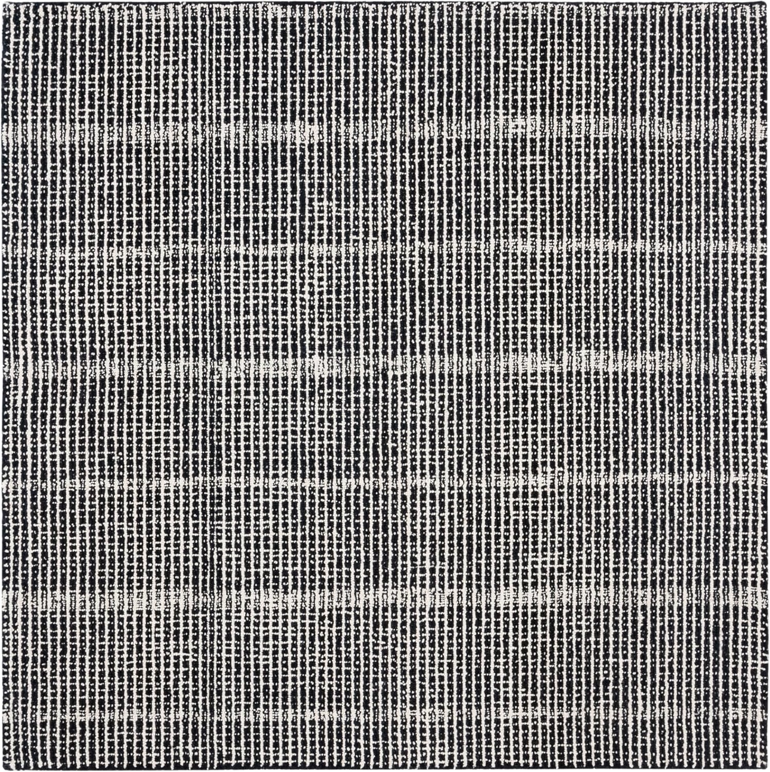 image:imageSAFAVIEH Area Rug 8x10 Abstract Collection Large Black amp Ivory Handmade Wool Ideal for Living Room Bedroom Office Dining Space ABT482ZBlackIvory