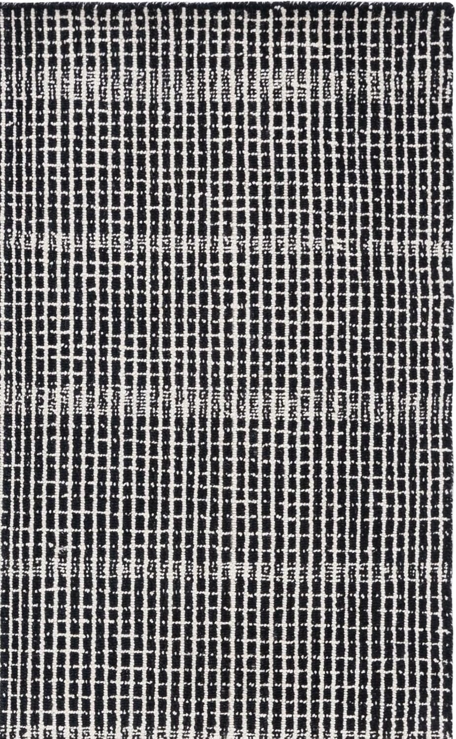 image:imageSAFAVIEH Area Rug 8x10 Abstract Collection Large Black amp Ivory Handmade Wool Ideal for Living Room Bedroom Office Dining Space ABT482ZBlackIvory