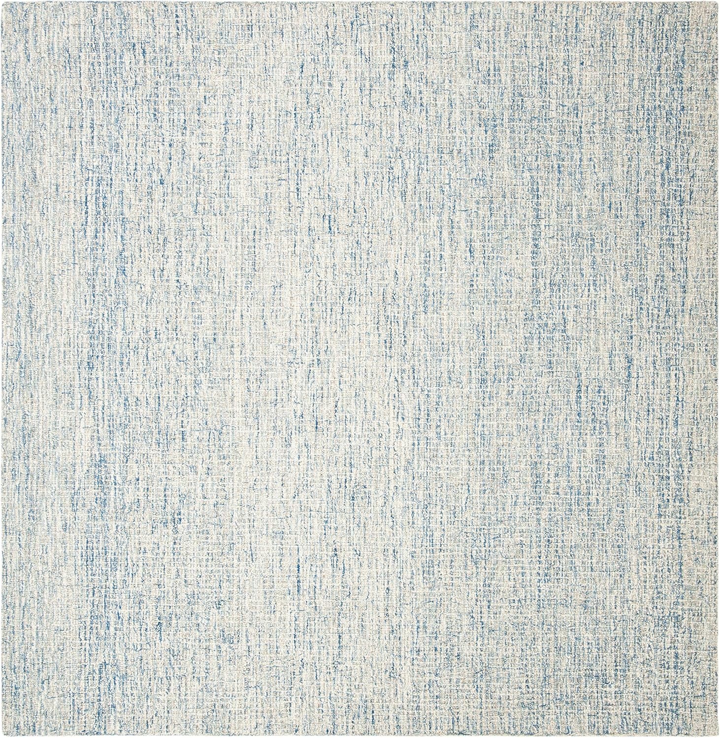 image:imageSAFAVIEH Area Rug 8x10 Abstract Collection Large Ivory amp Blue Handmade Wool Ideal for Living Room Bedroom Office Dining Space ABT471MIvoryBlue