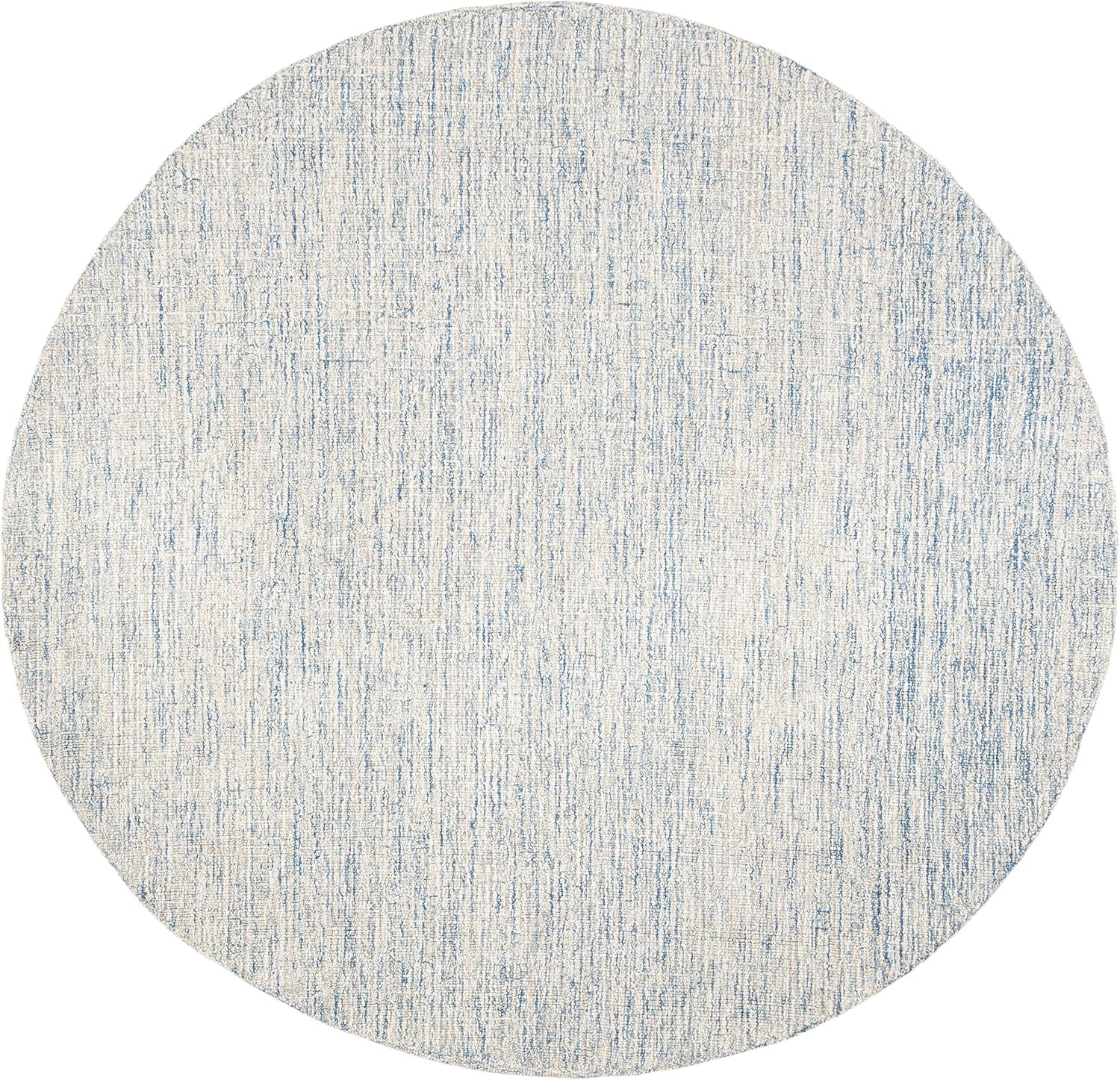 image:imageSAFAVIEH Area Rug 8x10 Abstract Collection Large Ivory amp Blue Handmade Wool Ideal for Living Room Bedroom Office Dining Space ABT471MIvoryBlue
