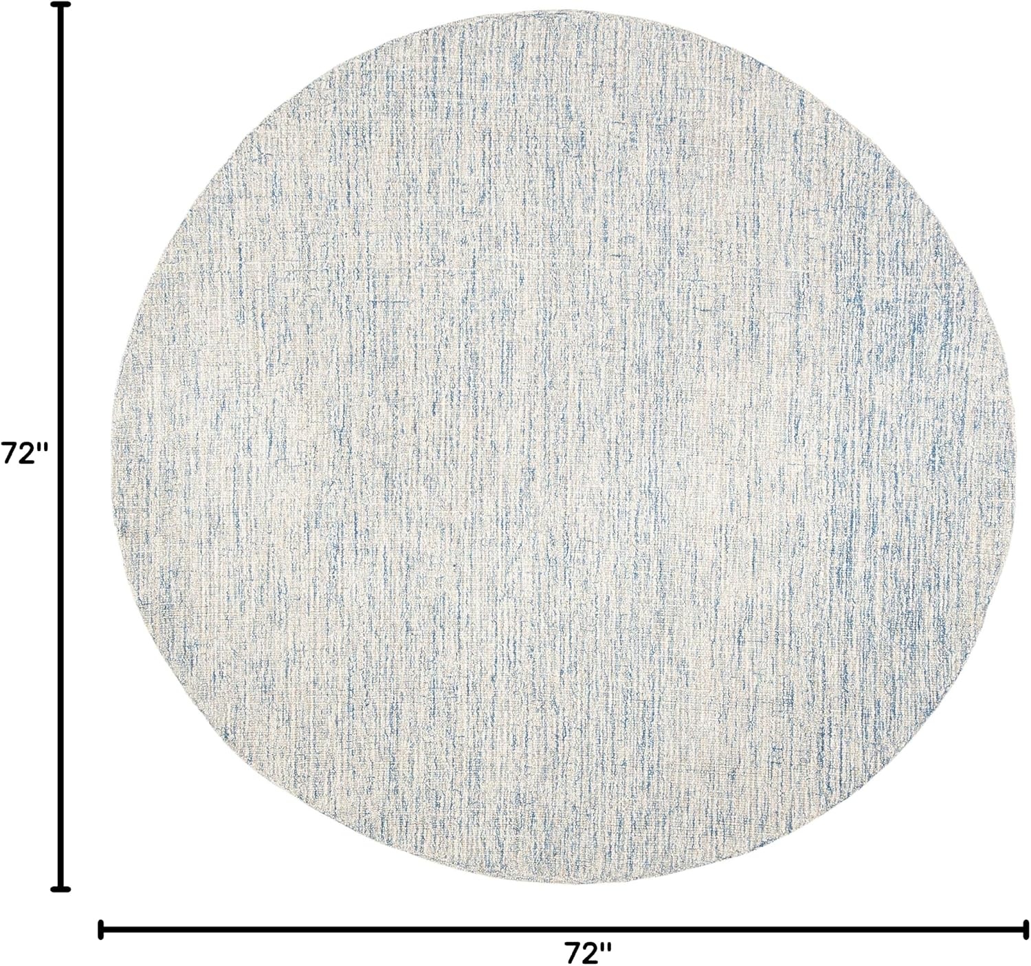 image:imageSAFAVIEH Area Rug 8x10 Abstract Collection Large Ivory amp Blue Handmade Wool Ideal for Living Room Bedroom Office Dining Space ABT471MIvoryBlue