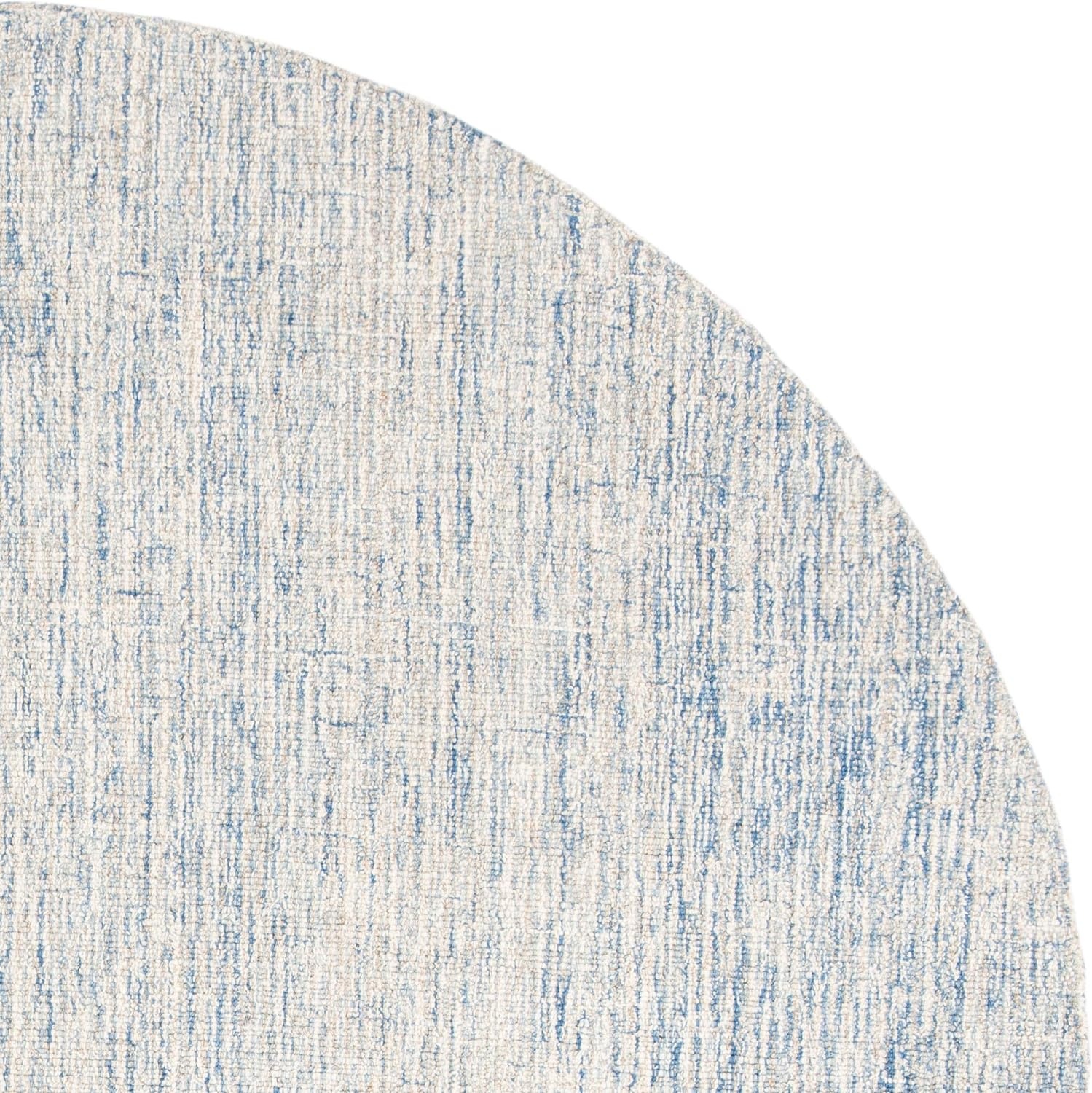 image:imageSAFAVIEH Area Rug 8x10 Abstract Collection Large Ivory amp Blue Handmade Wool Ideal for Living Room Bedroom Office Dining Space ABT471MIvoryBlue