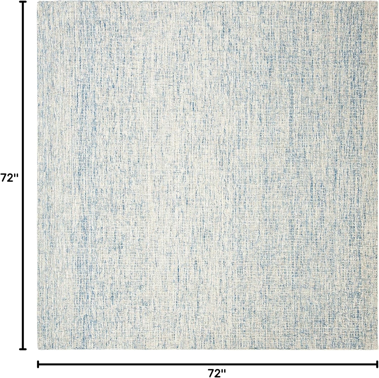 image:imageSAFAVIEH Area Rug 8x10 Abstract Collection Large Ivory amp Blue Handmade Wool Ideal for Living Room Bedroom Office Dining Space ABT471MIvoryBlue