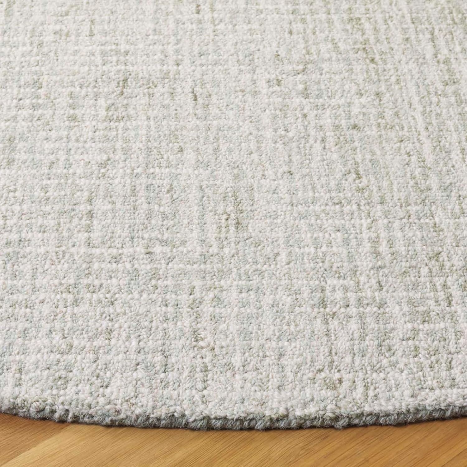 image:imageSAFAVIEH Area Rug 8x10 Abstract Collection Large Ivory amp Blue Handmade Wool Ideal for Living Room Bedroom Office Dining Space ABT471MSageIvory