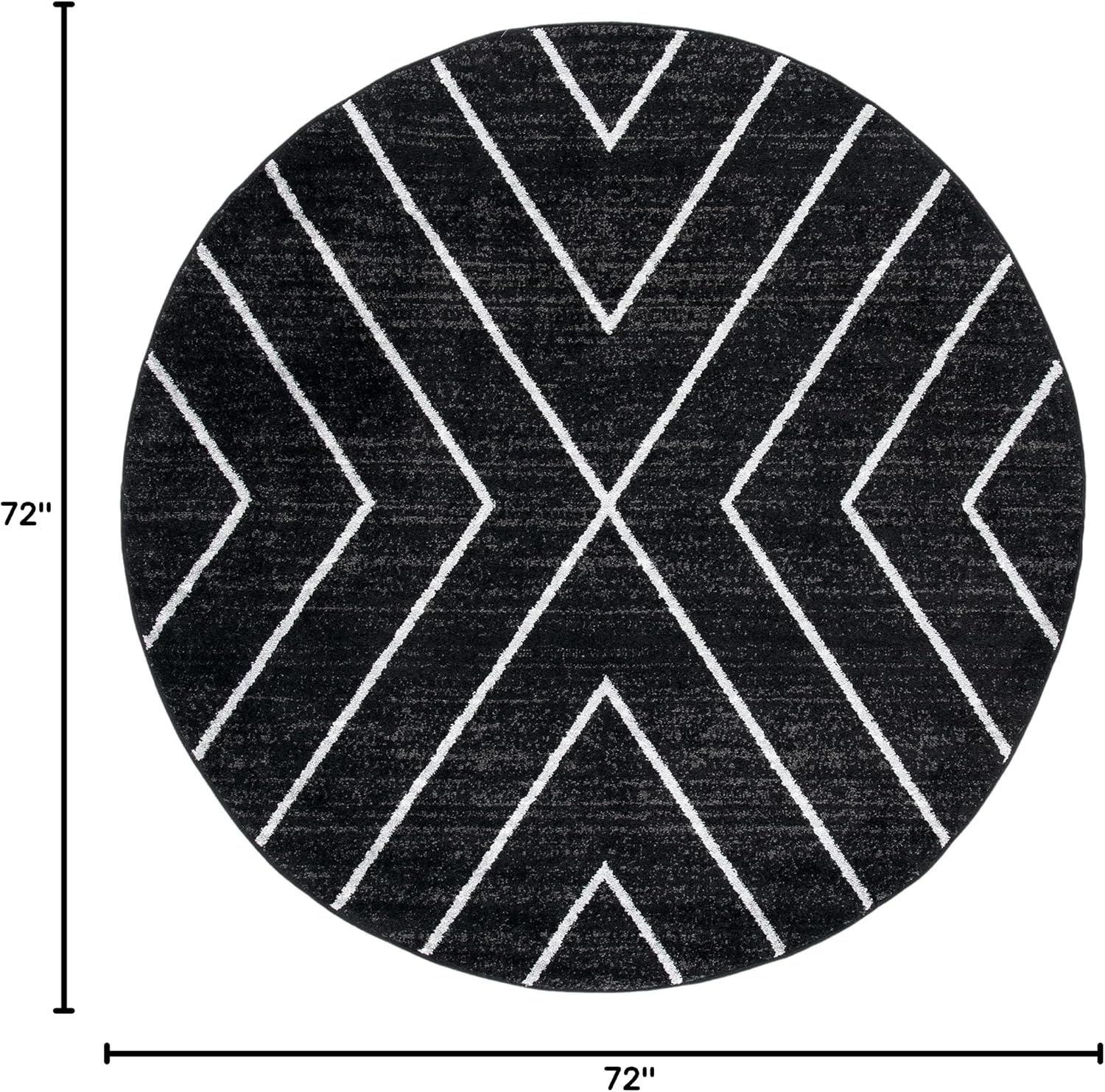 image:imageSAFAVIEH Area Rug 8x10 Adirondack Collection Large Black amp Light Grey Modern Geometric Design NonShedding amp Easy Cleaning Ideal for Living Room Bedroom Office Dining Space ADR251FBlackLight Grey