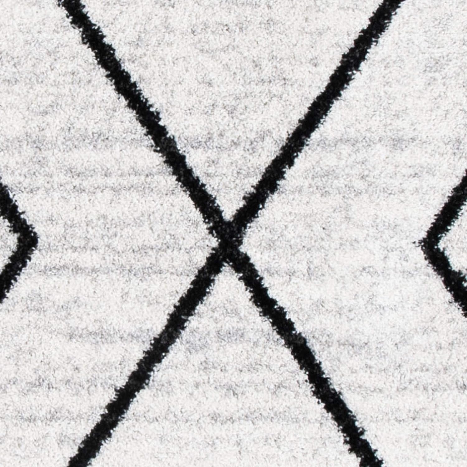 image:imageSAFAVIEH Area Rug 8x10 Adirondack Collection Large Black amp Light Grey Modern Geometric Design NonShedding amp Easy Cleaning Ideal for Living Room Bedroom Office Dining Space ADR251FIvoryGrey