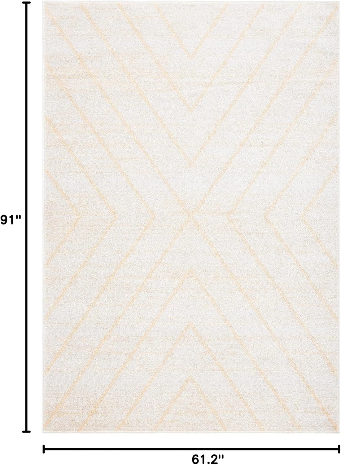 image:imageSAFAVIEH Area Rug 8x10 Adirondack Collection Large Black amp Light Grey Modern Geometric Design NonShedding amp Easy Cleaning Ideal for Living Room Bedroom Office Dining Space ADR251FIvoryGold